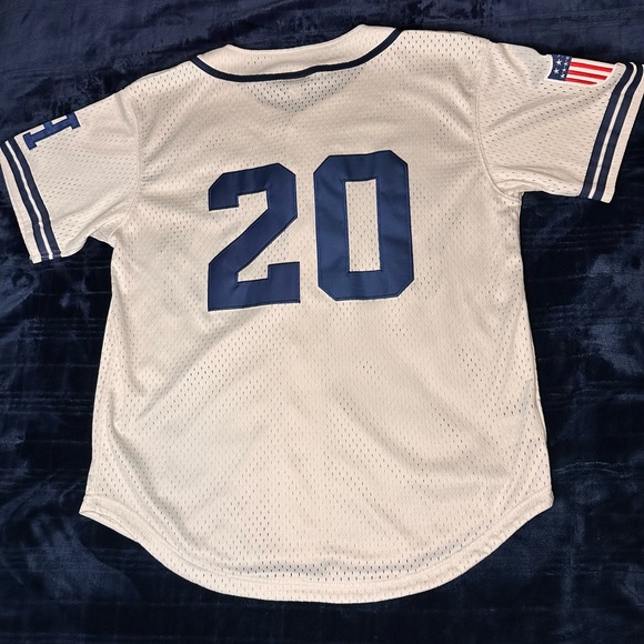 #20 Homestead Grays Mesh Button Down Jersey - Picture 4 of 12